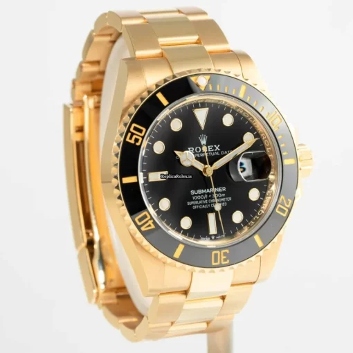 Amazing Fake Rolex Submariner Date 126618ln Caliber 3235 Automatic Movement 41mm Yellow Gold Case Mens/unisex Watch - Image 3