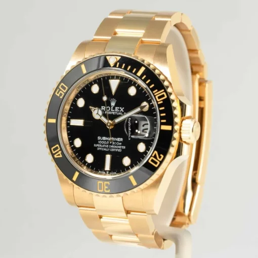 Amazing Fake Rolex Submariner Date 126618ln Caliber 3235 Automatic Movement 41mm Yellow Gold Case Mens/unisex Watch - Image 4