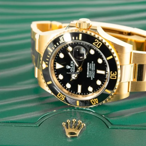 Amazing Fake Rolex Submariner Date 126618ln Caliber 3235 Automatic Movement 41mm Yellow Gold Case Mens/unisex Watch - Image 5