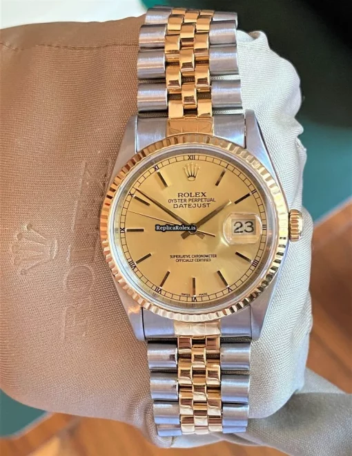 Wonderful Replica Rolex Datejust 16233 Caliber 3135 Automatic Movement 36mm Gold/steel Case Mens/unisex Watch