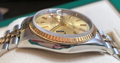 Wonderful Replica Rolex Datejust 16233 Caliber 3135 Automatic Movement 36mm Gold/steel Case Mens/unisex Watch - Image 8