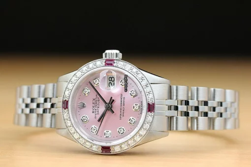 Great Fake Rolex Lady-datejust 69174 Caliber 2135 Automatic Movement 26mm Steel Case Womens Watch - Image 3