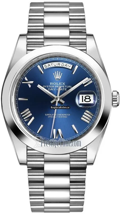 Wonderful Replica Rolex Day-date 40 228206 Automatic Movement 40mm Platinum Case Mens/unisex Watch