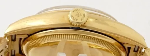Fantastic Replica Rolex Bubble Back 6105 Automatic Movement 36mm Yellow Gold Case Mens/unisex Watch - Image 4
