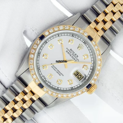 Incredible Fake Rolex Datejust 16013 Caliber 3035 Automatic Movement 36mm Gold/steel Case Mens/unisex Watch - Image 2