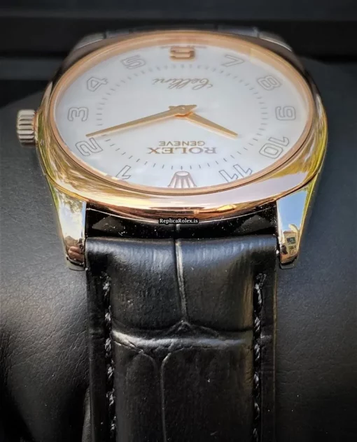 Defect Fake Rolex Cellini Danaos 4233 Caliber 1602 Manual Winding Movement 34mm White Gold Case Mens/unisex Watch - Image 7