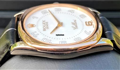 Defect Fake Rolex Cellini Danaos 4233 Caliber 1602 Manual Winding Movement 34mm White Gold Case Mens/unisex Watch - Image 8