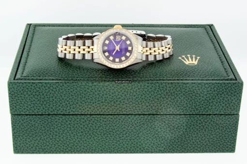 Cheap Copies Rolex Lady-datejust 69173 Caliber 2135 Automatic Movement 26mm Gold/steel Case Womens Watch - Image 11