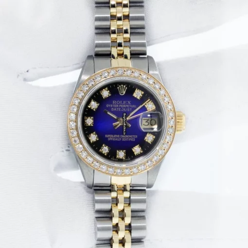 Cheap Copies Rolex Lady-datejust 69173 Caliber 2135 Automatic Movement 26mm Gold/steel Case Womens Watch - Image 3