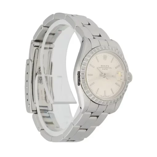 Fine Replica Rolex Oyster Perpetual Lady Date 69240 Automatic Movement 26mm Steel Case Womens Watch - Image 3