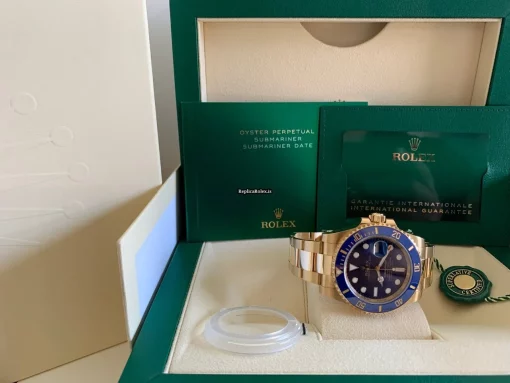 1:1 Replica Rolex Submariner Date 116618lb Caliber 3135 Automatic Movement 40mm Yellow Gold Case Mens/unisex Watch - Image 14
