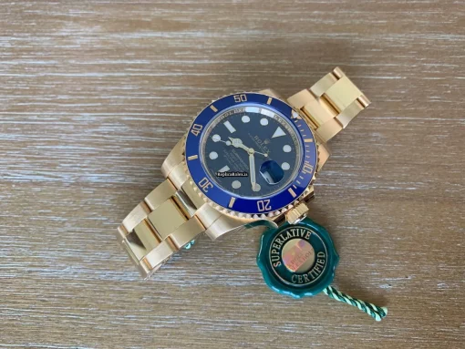 1:1 Replica Rolex Submariner Date 116618lb Caliber 3135 Automatic Movement 40mm Yellow Gold Case Mens/unisex Watch - Image 5