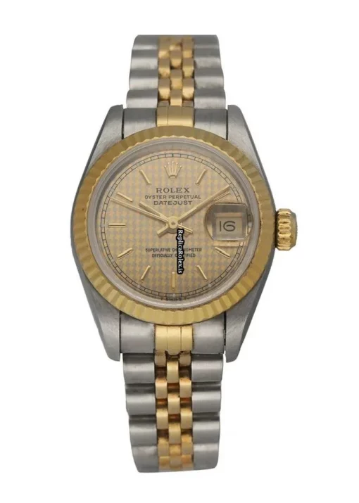Well Made Fake Rolex Lady-datejust 69173 Automatic Movement 26mm Steel Case Womens Watch