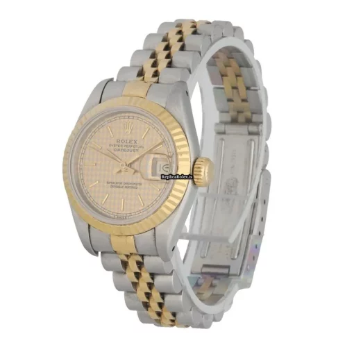 Well Made Fake Rolex Lady-datejust 69173 Automatic Movement 26mm Steel Case Womens Watch - Image 2