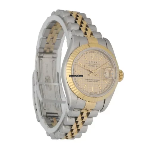 Well Made Fake Rolex Lady-datejust 69173 Automatic Movement 26mm Steel Case Womens Watch - Image 3