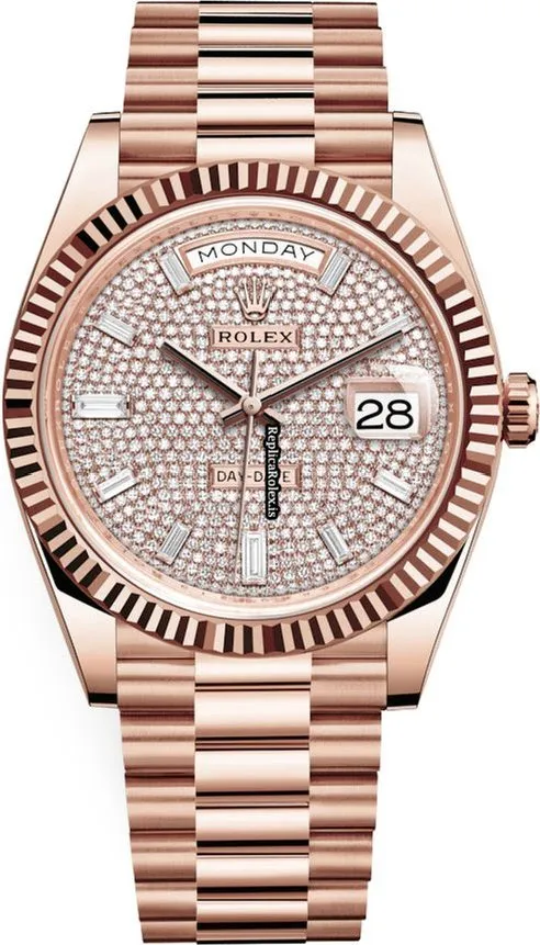 Terrific Fake Rolex Day-date 40 228235 Automatic Movement 40mm Rose Gold Case Mens/unisex Watch