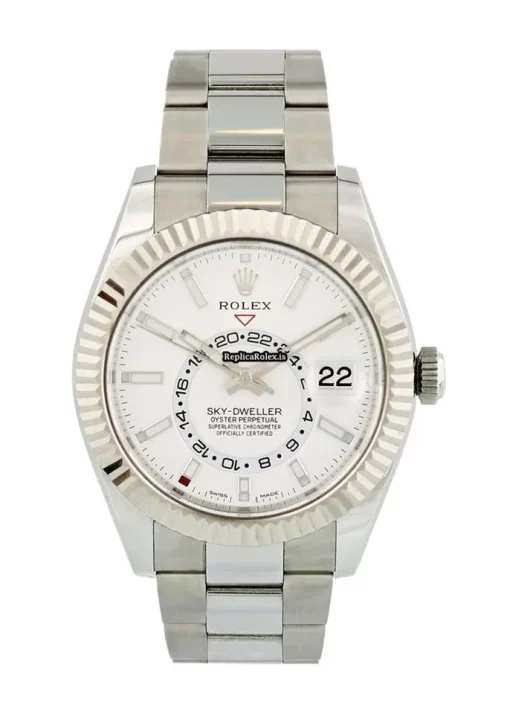 Pleasing Replica Rolex Sky-dweller 326934 Caliber 9001 Automatic Movement 42mm Steel Case Mens/unisex Watch