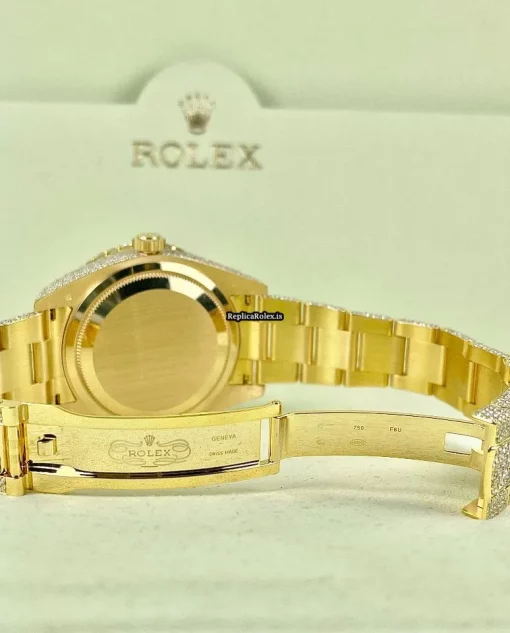 Lovely Fake Rolex Sky-dweller 326938 Caliber 9001 Automatic Movement 42mm Yellow Gold Case Mens/unisex Watch - Image 7