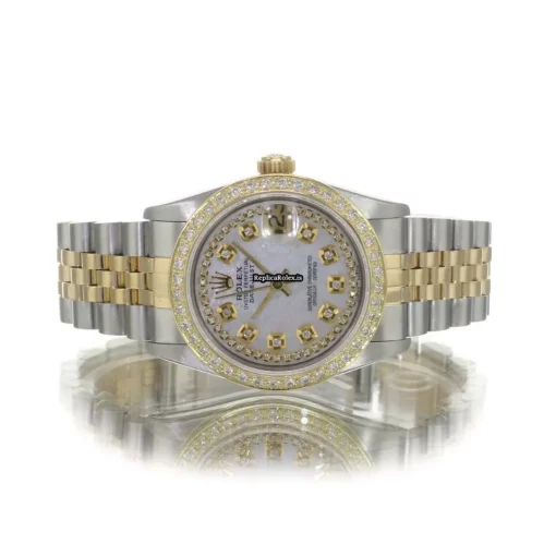 Recommend Fake Rolex Lady-datejust 68273 Caliber 2135 Automatic Movement 31mm Gold/steel Case Womens Watch - Image 4