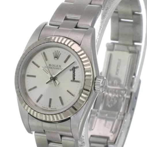 Ideal Replica Rolex Oyster Perpetual 76094 Caliber 2135 Automatic Movement 26mm Steel Case Womens Watch - Image 3