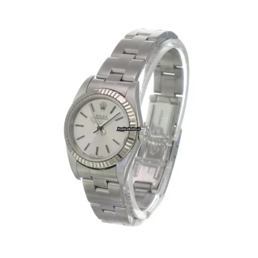 Ideal Replica Rolex Oyster Perpetual 76094 Caliber 2135 Automatic Movement 26mm Steel Case Womens Watch - Image 4