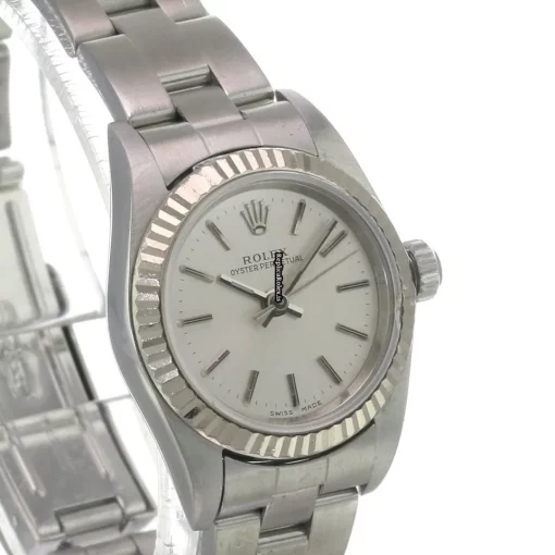 Ideal Replica Rolex Oyster Perpetual 76094 Caliber 2135 Automatic Movement 26mm Steel Case Womens Watch - Image 5