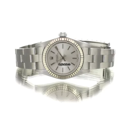 Ideal Replica Rolex Oyster Perpetual 76094 Caliber 2135 Automatic Movement 26mm Steel Case Womens Watch - Image 8