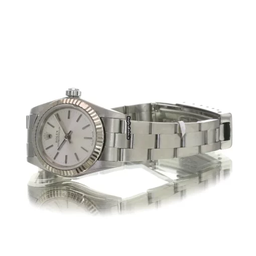 Ideal Replica Rolex Oyster Perpetual 76094 Caliber 2135 Automatic Movement 26mm Steel Case Womens Watch - Image 9