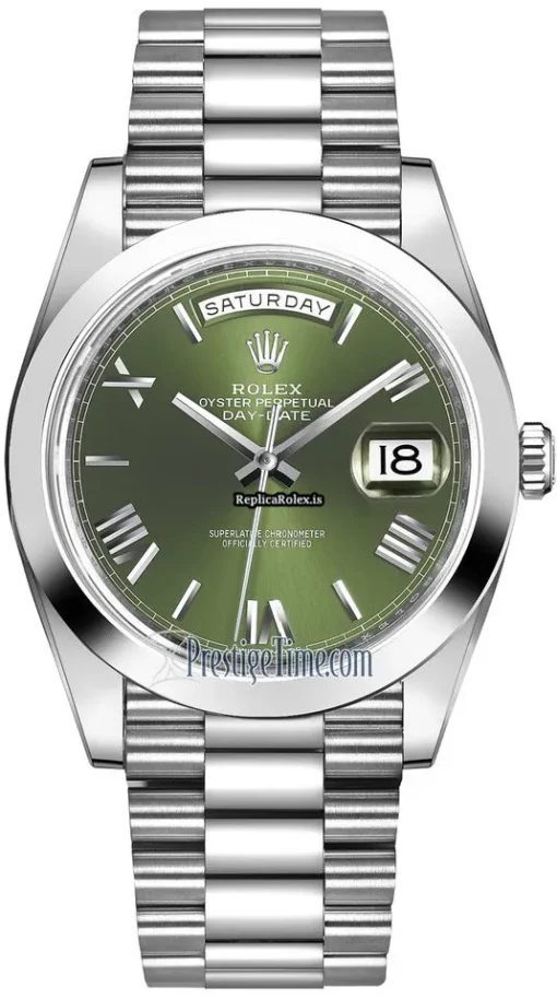 Fantastic Fake Rolex Day-date 40 228206 Automatic Movement 40mm Platinum Case Mens/unisex Watch