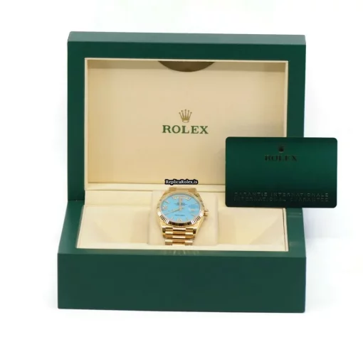Attractive Fake Rolex Day-date 36 128238 Caliber 3255 Automatic Movement 36x43mm Yellow Gold Case Mens/unisex Watch - Image 4