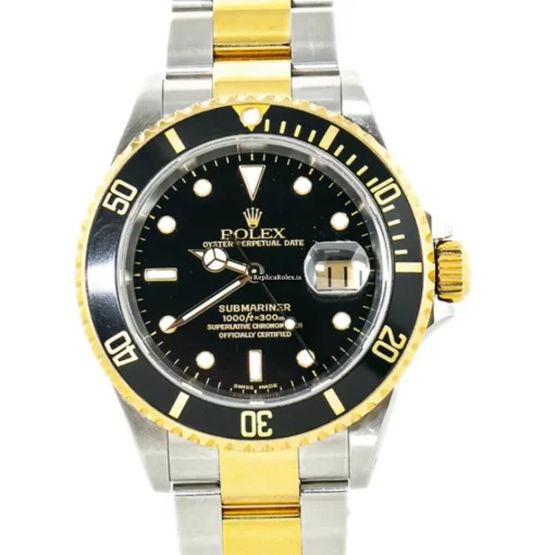 Fabulous Replica Rolex Submariner Date 16613 Automatic Movement 40mm Gold/steel Case Mens/unisex Watch - Image 4