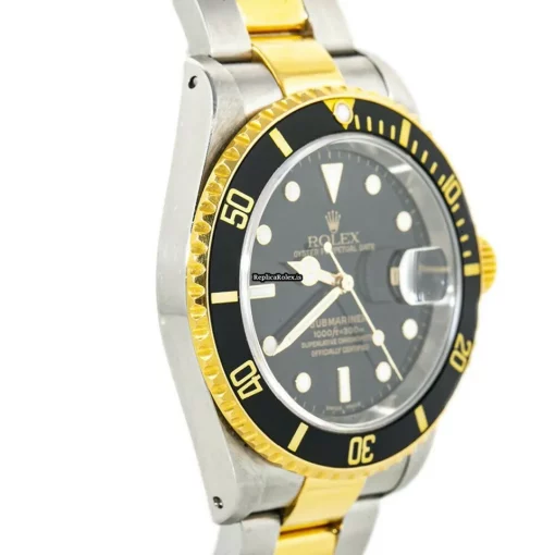 Fabulous Replica Rolex Submariner Date 16613 Automatic Movement 40mm Gold/steel Case Mens/unisex Watch - Image 5