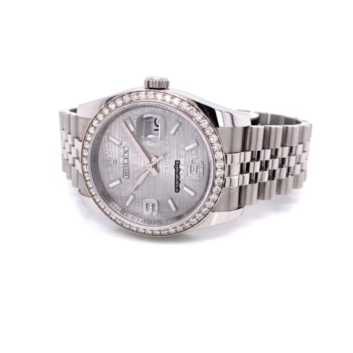 Best Fake Rolex Datejust 116244 Automatic Movement 36mm Steel Case Watch - Image 2