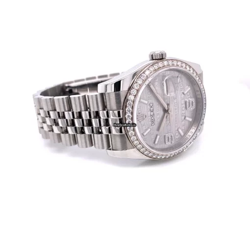 Best Fake Rolex Datejust 116244 Automatic Movement 36mm Steel Case Watch - Image 4