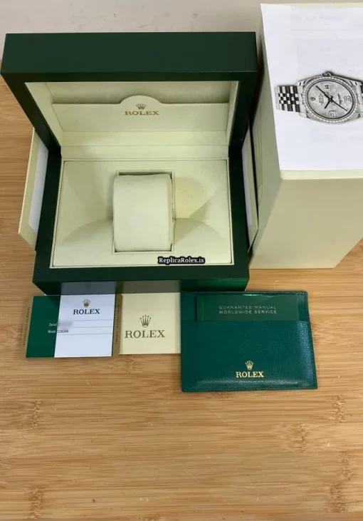 Best Fake Rolex Datejust 116244 Automatic Movement 36mm Steel Case Watch - Image 7