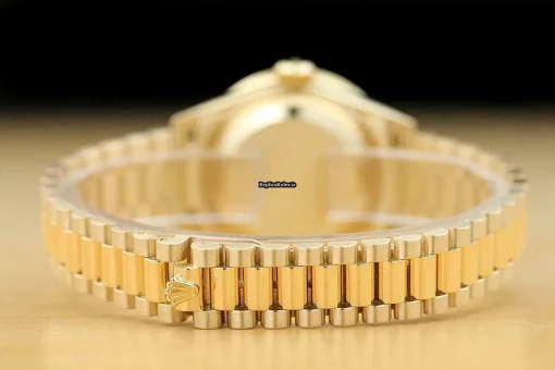 Exquisite Replica Rolex Lady-datejust 69178 Caliber 2135 Automatic Movement 26mm Yellow Gold Case Womens Watch - Image 7