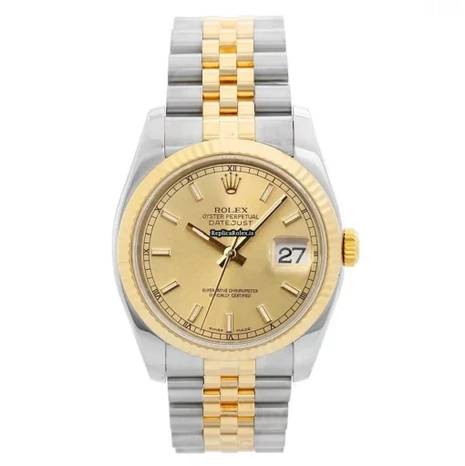 Mind-boggling Clone Rolex Datejust 116233 Automatic Movement 36mm Gold/steel Case Mens/unisex Watch