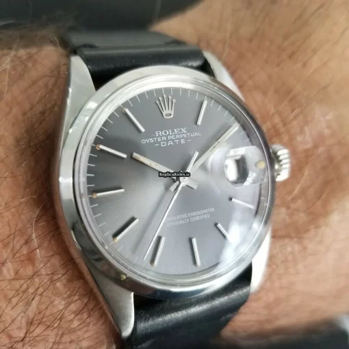 Ideal Copies Rolex Oyster Perpetual Date Caliber 1570 Automatic Movement 35mm Steel Case Mens/unisex Watch - Image 12