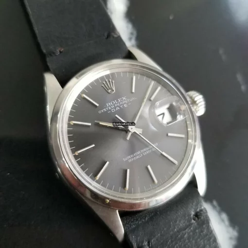 Ideal Copies Rolex Oyster Perpetual Date Caliber 1570 Automatic Movement 35mm Steel Case Mens/unisex Watch - Image 3