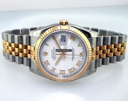 Neat Replica Rolex Datejust 116231 Automatic Movement 36mm Gold/steel Case Mens/unisex Watch - Image 3