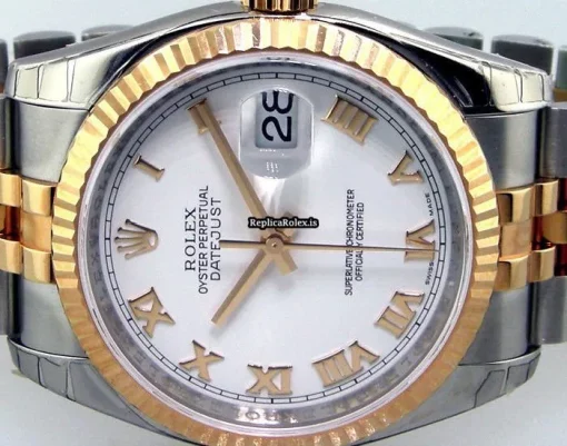 Neat Replica Rolex Datejust 116231 Automatic Movement 36mm Gold/steel Case Mens/unisex Watch - Image 4