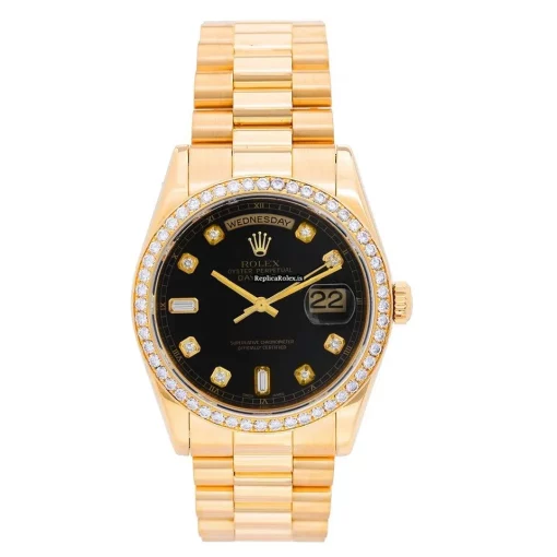 Excellent Replica Rolex Day-date 36 118348 Automatic Movement 36mm Yellow Gold Case Mens/unisex Watch