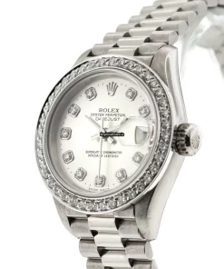 Affordable Fake Rolex Lady-datejust 79179 Automatic Movement 26mm White Gold Case Womens Watch