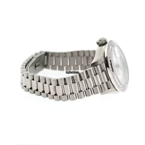 Affordable Fake Rolex Lady-datejust 79179 Automatic Movement 26mm White Gold Case Womens Watch - Image 7