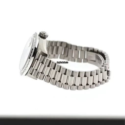 Affordable Fake Rolex Lady-datejust 79179 Automatic Movement 26mm White Gold Case Womens Watch - Image 8