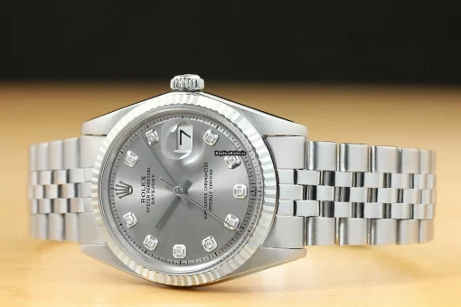 Lovely Knockoff Rolex Datejust 1601 Caliber 1570 Automatic Movement 36mm Steel Case Mens/unisex Watch - Image 2