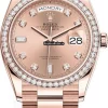 Trustworthy Replica Rolex Day-date 36 128345rbr Automatic Movement 36mm Rose Gold Case Watch