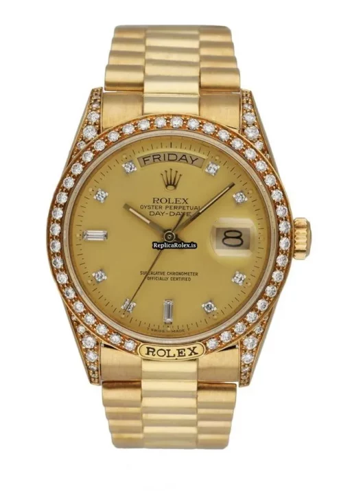 Fantastic Replica Rolex Day-date 18138 Automatic Movement 36mm Yellow Gold Case Mens/unisex Watch
