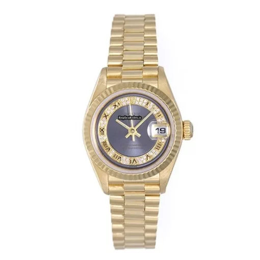 Suitable Replica Rolex Lady-datejust 69178 Automatic Movement 26mm Yellow Gold Case Womens Watch