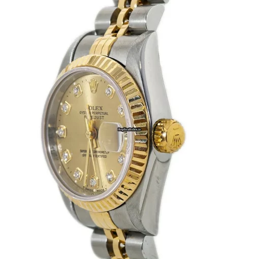 Attractive Replica Rolex Lady-datejust 69173 Automatic Movement 26mm Steel Case Womens Watch - Image 3